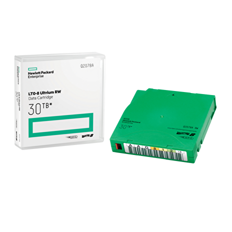 HPE LTO-8 Ultrium 30 TB RW 20 Data Cartridges Library Pack without Cases