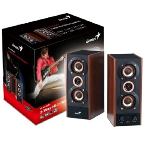 GENIUS repro SP-HF800A HiFi 20W RMS 2.0 (dřevěné)