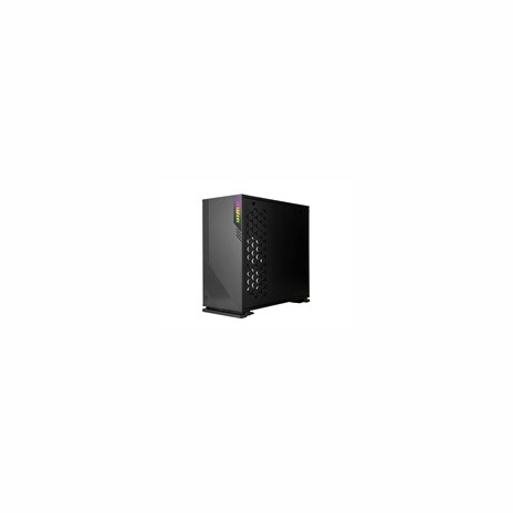 IN WIN skříň 103 Black, Midi Tower, průhledný bok, bez zdroje