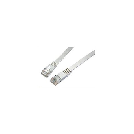 Solarix Patch kabel plochý CAT6 UTP LSOH 10m šedý non-snag-proof C6-111GY-10MB