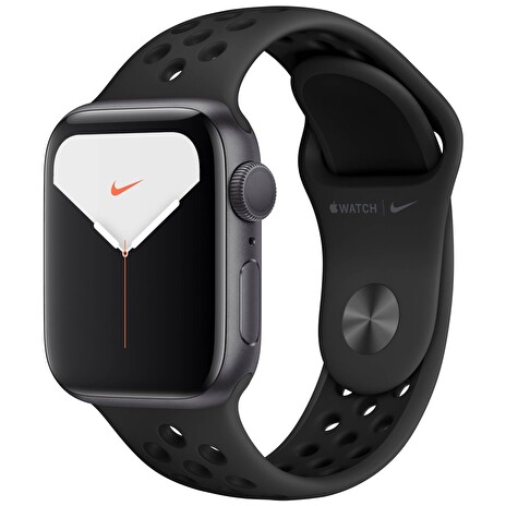 Apple Watch Nike Series 5 GPS, 40mm Space Grey Aluminium Case with Anthracite/Black Nike Sport Band