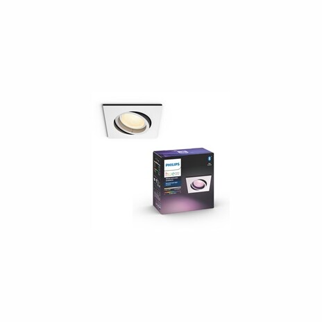 PHILIPS CENTURA Zapuštěné bodové svítidlo, Hue White and color ambiance, 240V, 1x5.7W GU10, square, Bílá