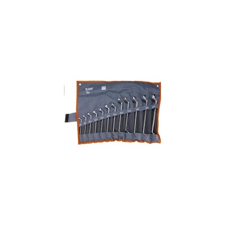 Extol Premium (6233) klíče očkové, sada 12ks, 6x7, 8x9, 10x11, 12x13, 14x15, 16x17, 18x19, 20x22, 21x23, 24x27, 25x28, 3