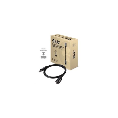 Club3D Kabel Mini DisplayPort 1.4 na DisplayPort 8K 60Hz DSC 1.2 HBR3 HDR Bidirectional (F/M), 1m