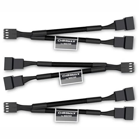 Noctua rozdvojka NA-SYC1 chromax.black / 1x 4-pin na 2x 4-pin / sada 3ks