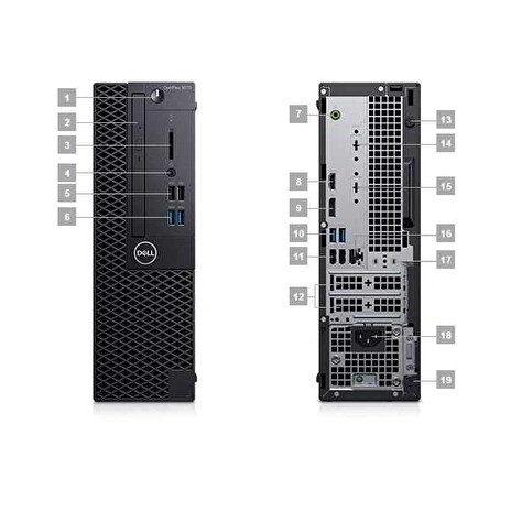 DELL OptiPlex SFF 3070/Core i3-9100/8GB/256GB SSD/Intel UHD 630/DVD-RW/Win 10 Pro 64bit/3Yr NBD