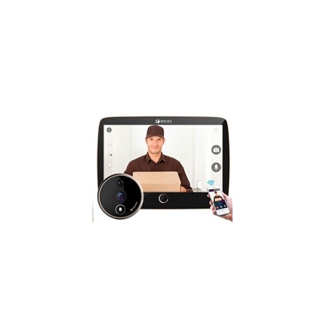 Eques VEIU Pro - digitální dveřní Wi-Fi kukátko