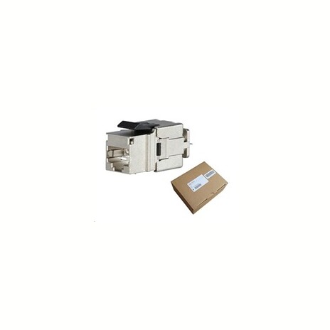 Solarix MULTIPACK 24 ks - 10G rychlozařezávací keystone CAT6A STP černý SXKJ-10G-STP-BK-NA