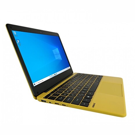 UMAX notebook VisionBook 12Wa/ 11,6" IPS/ 1920x1080/ N3350/ 4GB/ 64GB Flash/ mini HDMI/ 2x USB/ USB-C/ W10 Pro/ žlutý