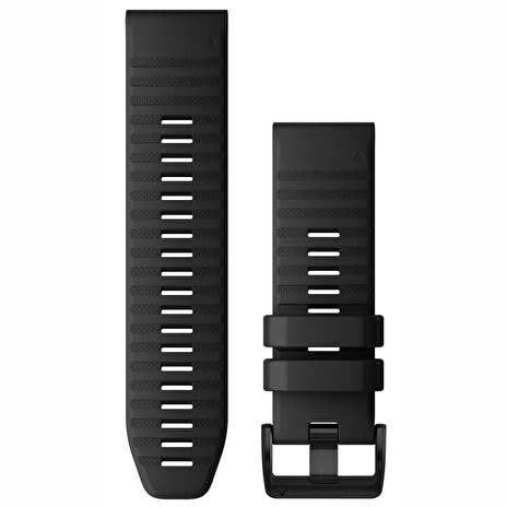 GARMIN řemínek pro fenix6X - QuickFit 26, silikonový, černý, černá přezka