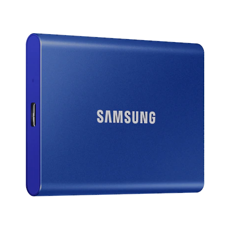 SSD 500GB Samsung externí, modrý