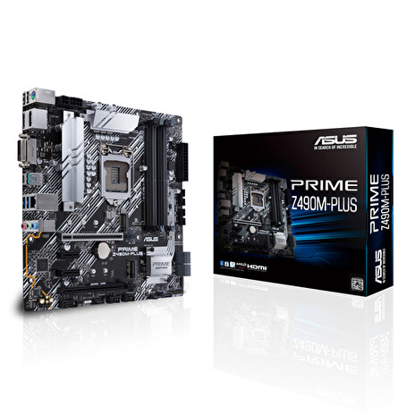 ASUS MB Sc LGA 1200 PRIME Z490M-PLUS, Intel Z490, 4xDDR4, VGA, mATX