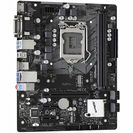 ASRock B460M-HDV / LGA 1200 / Intel B460 / 2x DDR4 DIMM / D-Sub / DVI-D / HDMI / M.2 / mATX