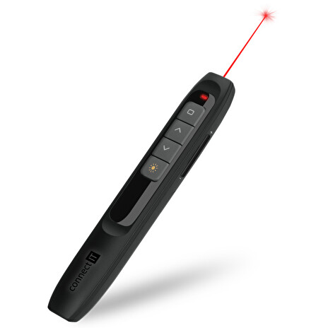 CONNECT IT laserové ukazovátko, ČERNÉ, USB