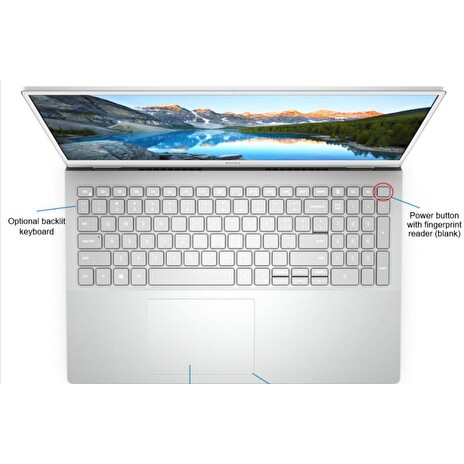 Dell Inspiron 5501 15,6" FHD i7-1065G7/16GB/512GBSSD/MX330/HDMI/USB-C/MCR/FPR/W10Home/2RNBD/Stříbrný