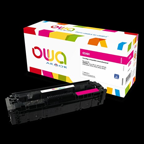 OWA Armor toner pro CANON CRG-054H M, červená/mag.