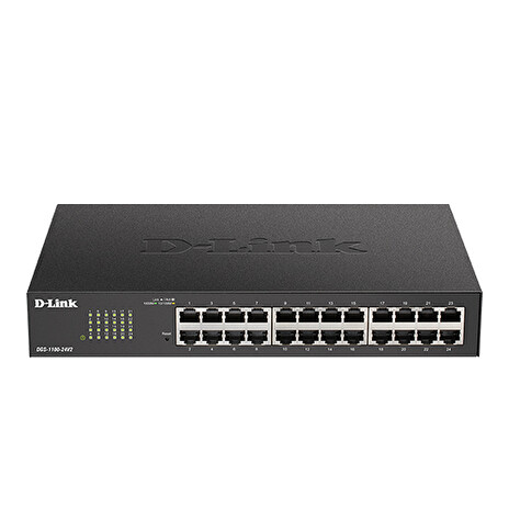 D-Link DGS-1100-24 v2 24-Port Gigabit Smart Managed Switch, fanless