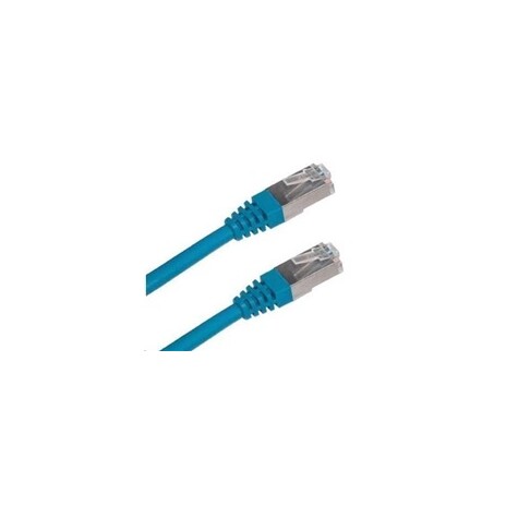 Patch kabel Cat6A, S-FTP - 10m, modrý