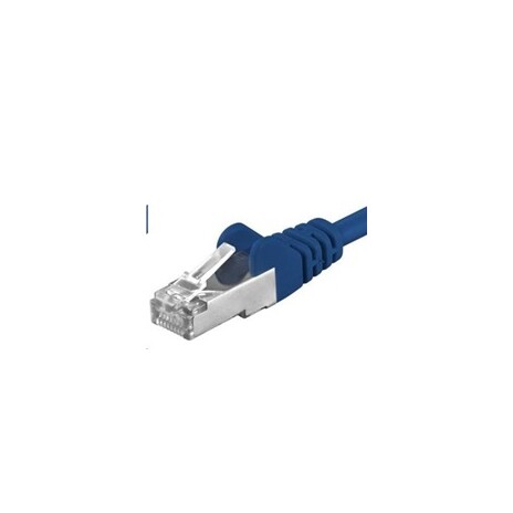 PREMIUMCORD Patch kabel CAT6a S-FTP, RJ45-RJ45, AWG 26/7 1,5m modrá