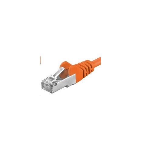 PREMIUMCORD Patch kabel CAT6a S-FTP, RJ45-RJ45, AWG 26/7 1,5m oranžová