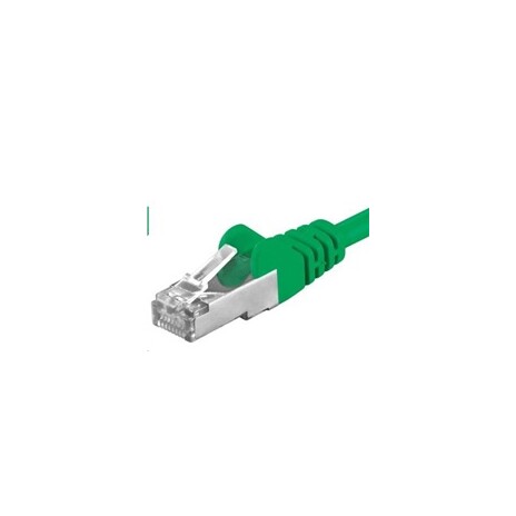 PREMIUMCORD Patch kabel CAT6a S-FTP, RJ45-RJ45, AWG 26/7 1,5m zelená