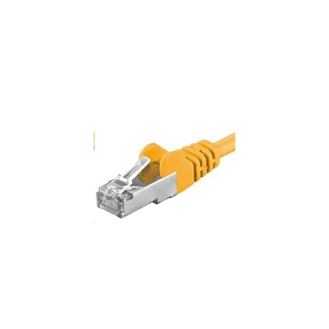 PREMIUMCORD Patch kabel CAT6a S-FTP, RJ45-RJ45, AWG 26/7 7m žlutá