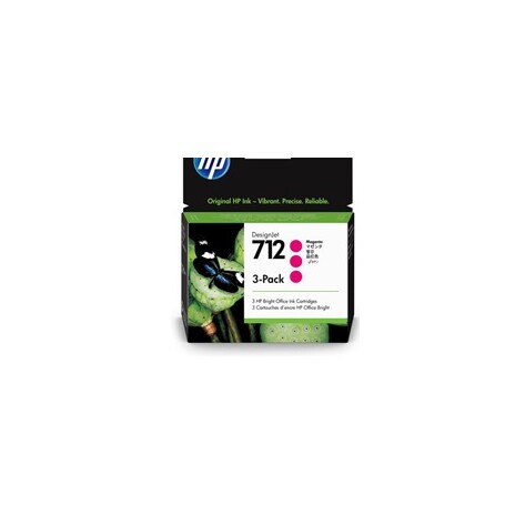 HP 712 3-Pack 29-ml Magenta DesignJet Ink Cartridge