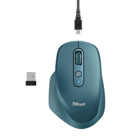 TRUST OZAA RECHARGEABLE S MOUSE BLUE