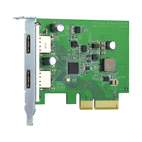 QNAP QXP-10G2U3A - Dvouportová USB 3.2 Gen2 10Gb PCIe rozšiřující karta pro NAS a PC