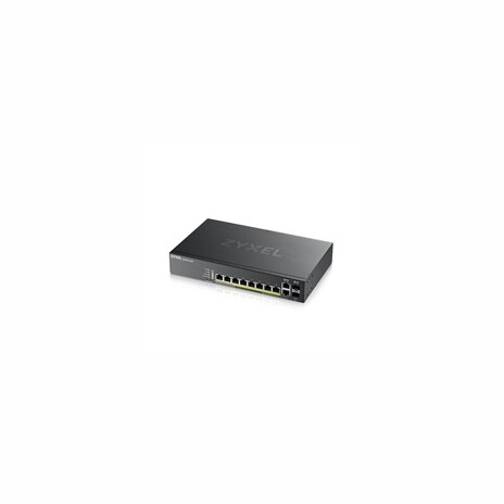 Zyxel GS2220-10HP 10-port L2 Managed Gigabit PoE Switch, 8x gigabit RJ45, 2x gigabit RJ45/SFP, PoE 180 W