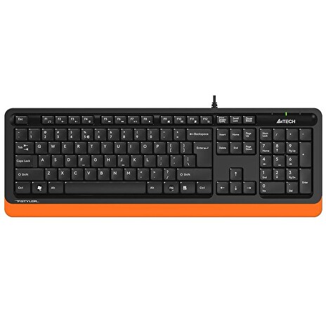 A4tech FK10 FSTYLER , klávesnice, CZ/US, USB, voděodolná, oranžová barva
