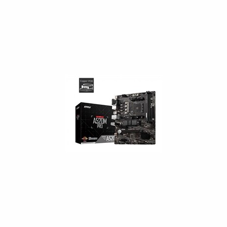 MSI MB Sc AM4 A520M PRO, AMD A520, VGA, 2xDDR4, m-ATX