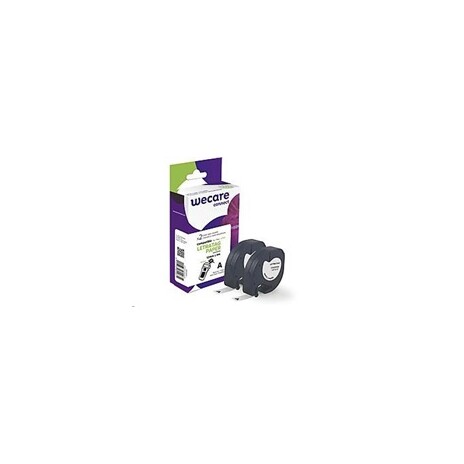 WECARE páska pro DYMO S0721510, Black/White, 2 x 12mm x 4m