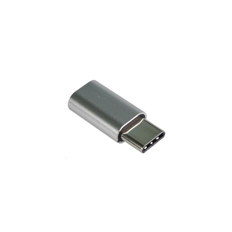 PREMIUMCORD Adaptér USB 3.1 C/male - USB 2.0 Micro-B/female, stříbrný