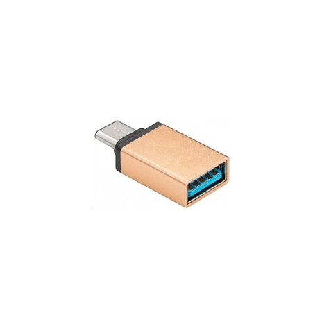 PREMIUMCORD Adaptér USB 3.1 C/male - USB 3.0 A/female, zlatý, OTG