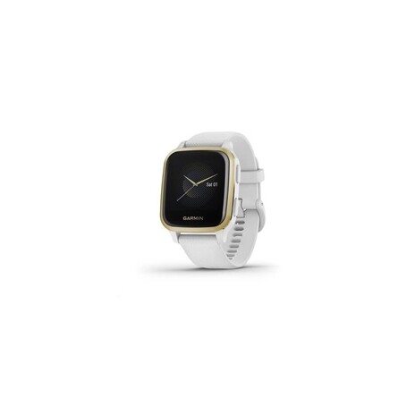 Garmin GPS sportovní hodinky Venu Sq, LightGold/White Band