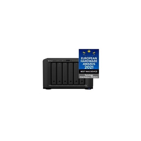 Synology DS1621+ DiskStation (4C/Ryzen V1500B/4GBRAM/6xSATA/2xM.2/3xUSB3.0/2xeSATA/4xGbE/1xPCIe)
