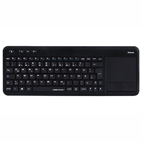 HAMA klávesnice Uzzano 3.1 pro Smart TV/ bezdrátová/ USB/ CZ+SK/ černá