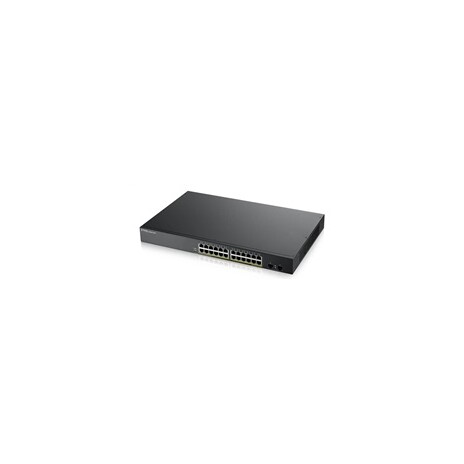 Zyxel GS1900-24HP v2 26-port Gigabit Web Smart PoE Switch, 24x gigabit RJ45, 2x SFP, PoE budget 170W