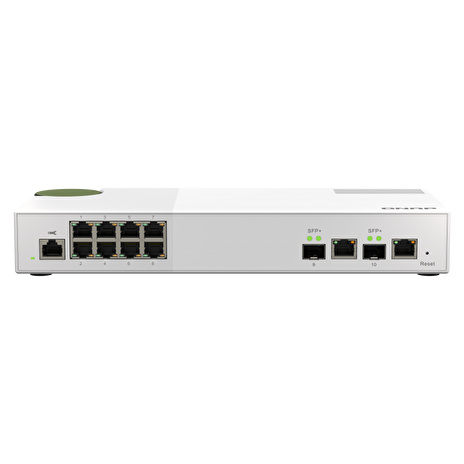 QNAP managovatelný switch QSW-M2108-2C (8x 2,5GbE RJ45 a 2x kombinované 10GbE SFP+ / RJ-45)