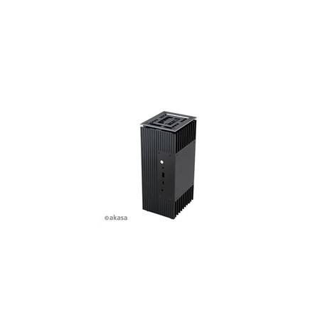 AKASA skříň Turing FX, fanless case, černá