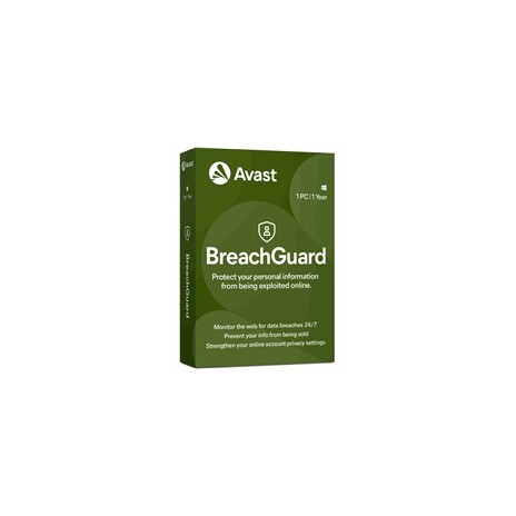 Nová Avast BreachGuard 1PC na 12 měsíců - ESD