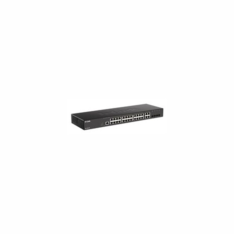 D-Link DGS-2000-28 Managed switch, 24x GbE, 4x RJ45/SFP, fanless