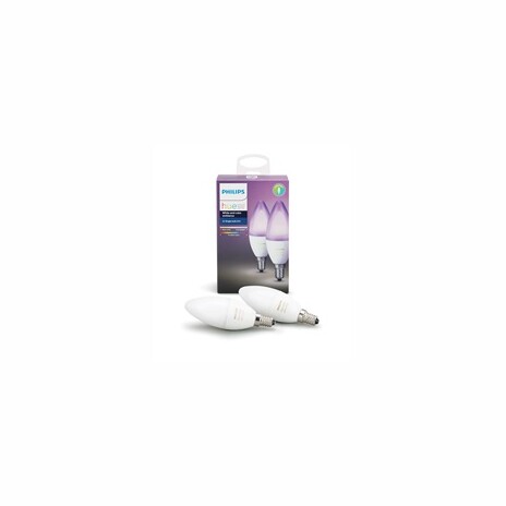 PHILIPS Hue White and Color Ambience, 2x žárovka svíčková 6,5W E14 B39 DIM
