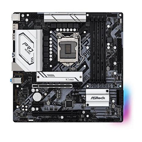 ASROCK B560M PRO4 (intel 1200, 4xDDR4 4800MHz, 6xSATA3, M.2(wifi), HDMI+Dport, 1xGLAN, mATX)