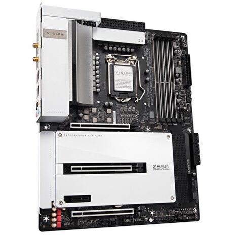 GIGABYTE Z590 VISION D / Intel Z590 / LGA 1200 / 4x DDR4 DIMM / 3x M.2 / HDMI / DP / 2x Thunderbolt 4 / Wi-Fi / ATX