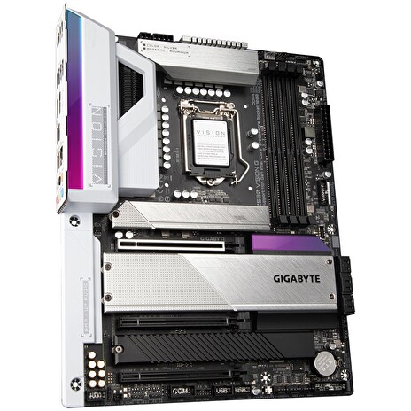 GIGABYTE Z590 VISION G / Intel Z590 / LGA 1200 / 4x DDR4 DIMM / 4x M.2 / HDMI / DP / USB-C / ATX
