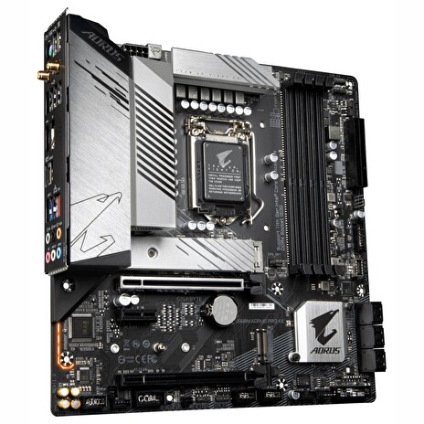 GIGABYTE B560M AORUS PRO AX / Intel B560 / LGA 1200 / 4x DDR4 DIMM / 2x M.2 / HDMI / DP / USB-C / Wi-Fi / mATX