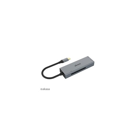 AKASA čtečka karet AK-CR-09BK 3-in-1 (CF, SD, microSD), externí, USB 3.2 Type-C