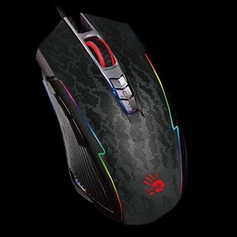 A4tech BLOODY P93S, herní myš, RGB podsvícení, ANIMATION GAMING, 8000DPI, USB, Snake , Core 3